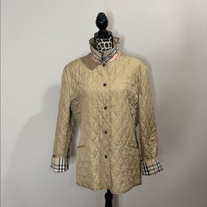 Burberry London Quilted Utility Jacket-EUC